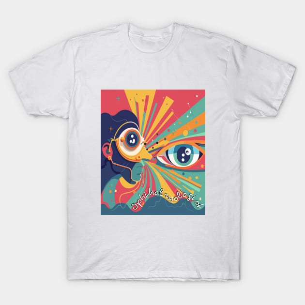 Ophthalmologist art Brafdesign T-Shirt by Brafdesign